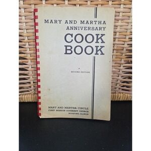 First Mission Covenant Church Cookbook Rockford, Illinois 1959 Mary And Martha